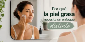 Por qué la piel grasa necesita un enfoque distinto